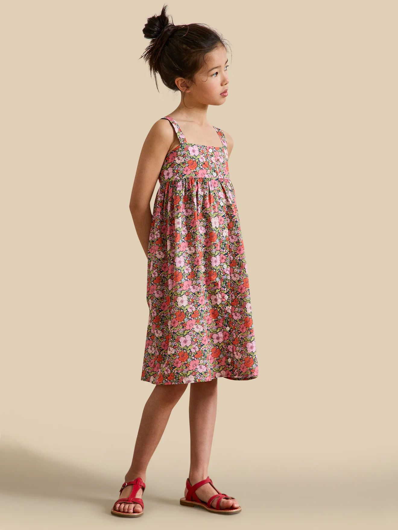 Mädchenkleid aus Liberty®-Stoff « Meadow Song » - Image 5
