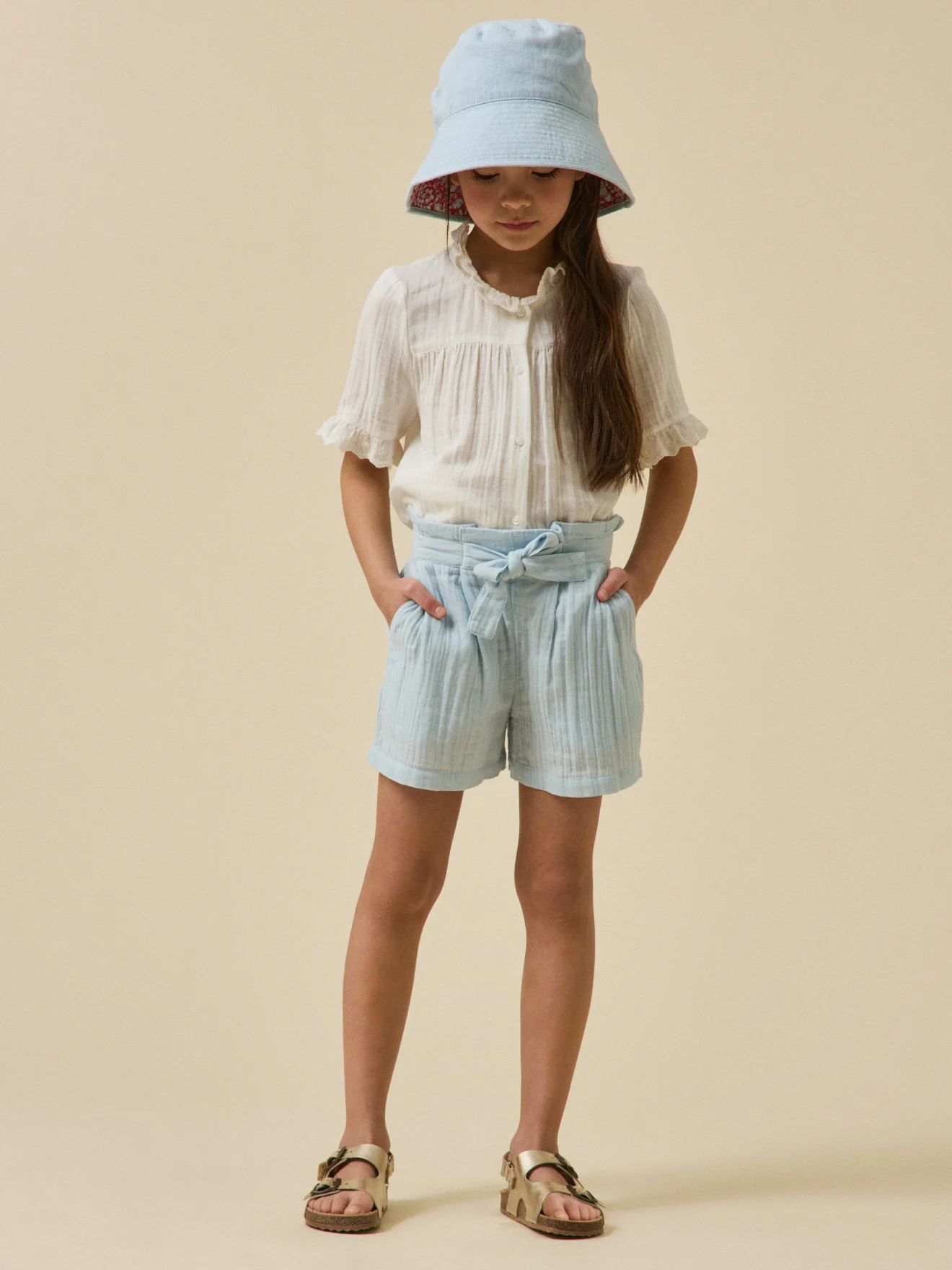 Mädchen-Shorts aus Baumwolllgaze – Kollektion « Junior » - Image 5