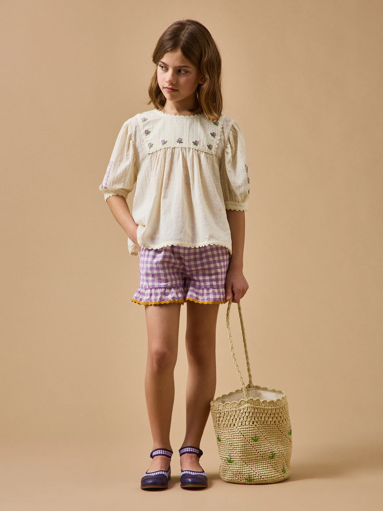 Mädchen-Shorts mit Vichy-Karos – CYRILLUS X EMILE & IDA - Image 5