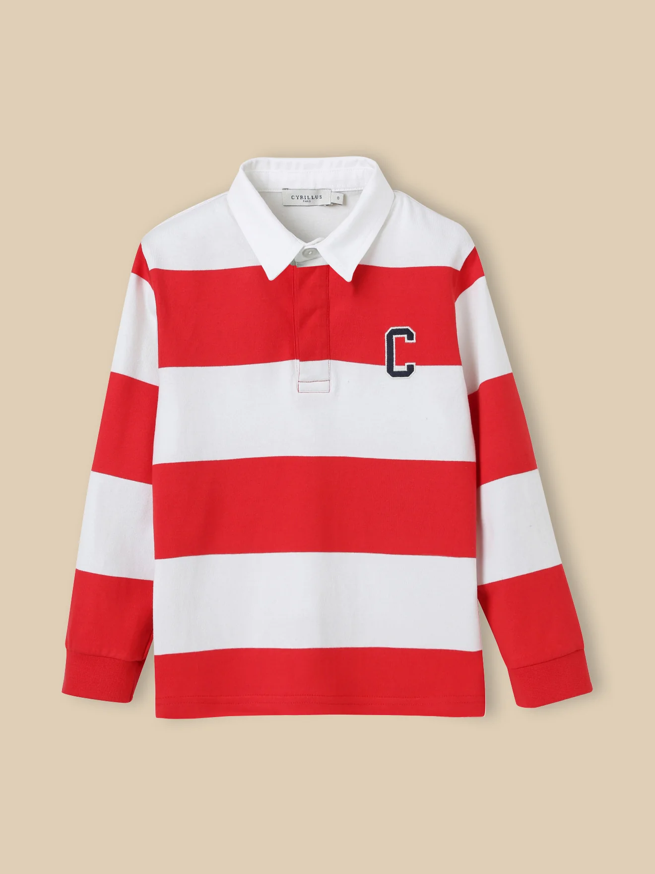 Jungen Rugby-Shirt mit Polokragen – Bio-Baumwolle