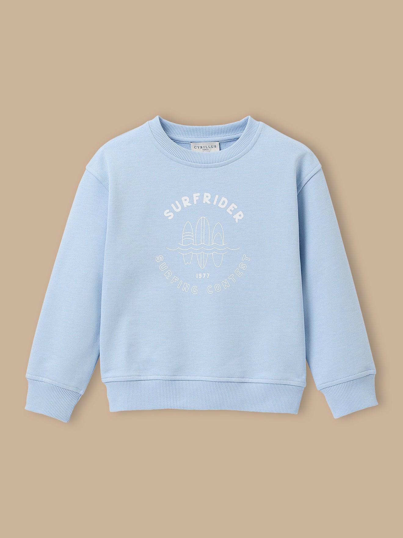 Jungen-Sweatshirt im Surf-Look – Bio-Baumwolle