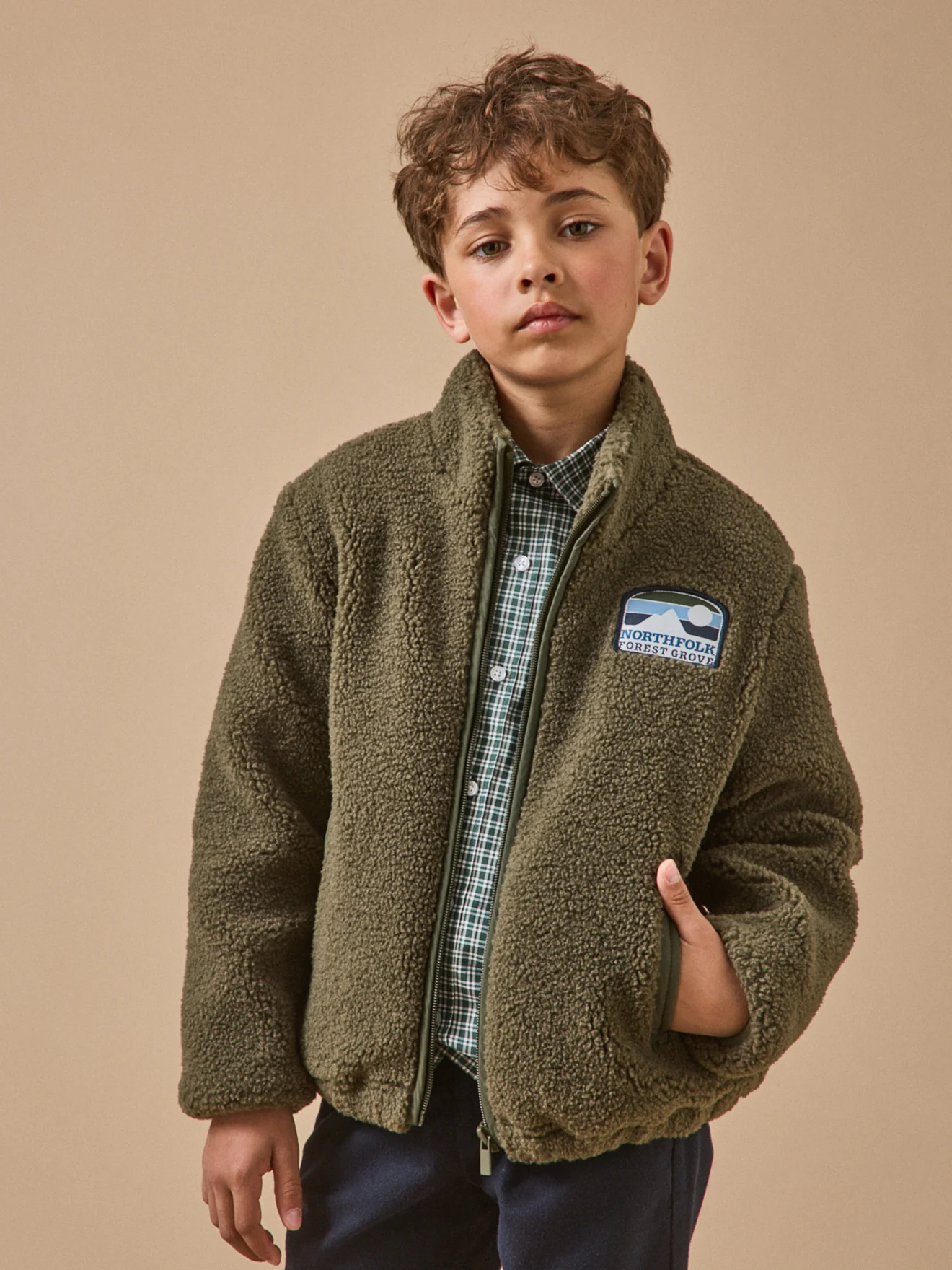 Jungen-Cardigan aus Sherpa - Image 12