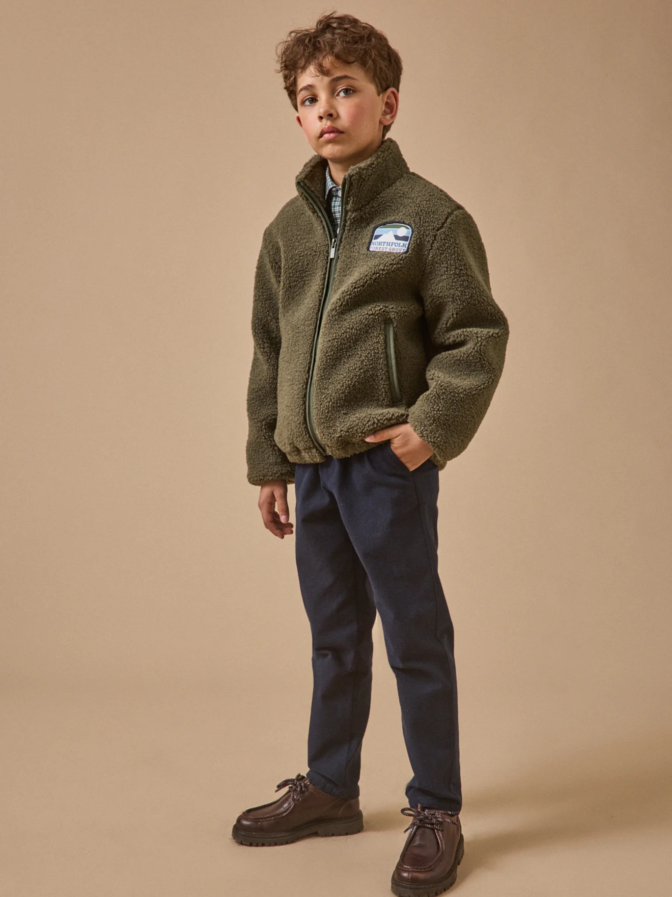 Jungen-Cardigan aus Sherpa - Image 13