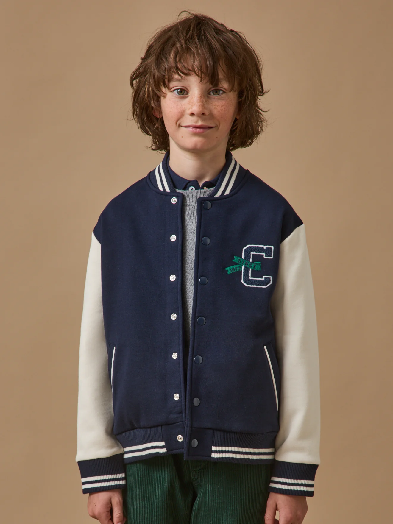 Jungen Teddy-Blouson mit Stickerei - Image 2