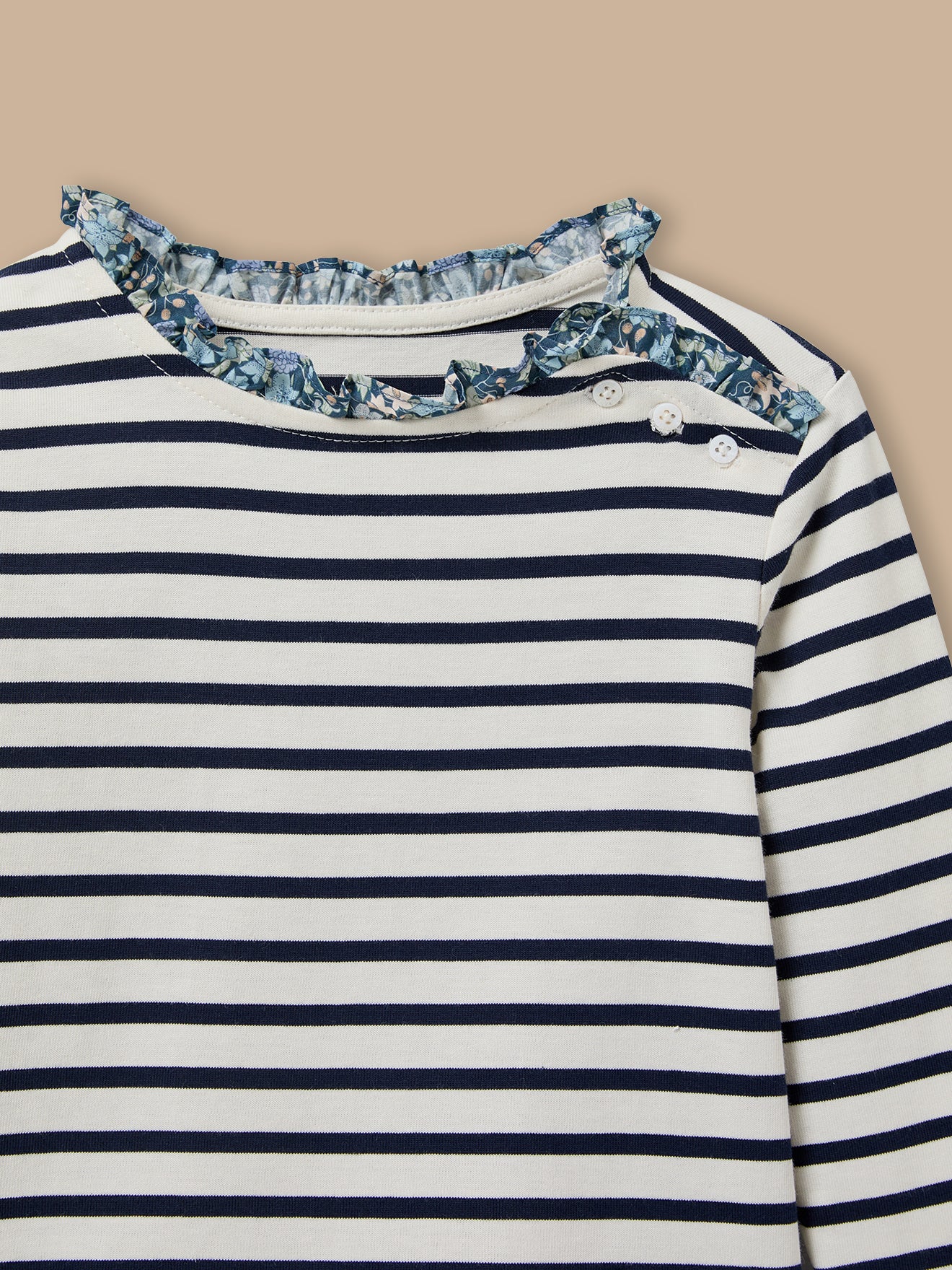 Mädchenshirt im Matrosenlook mit Liberty®-Stoff - Image 2
