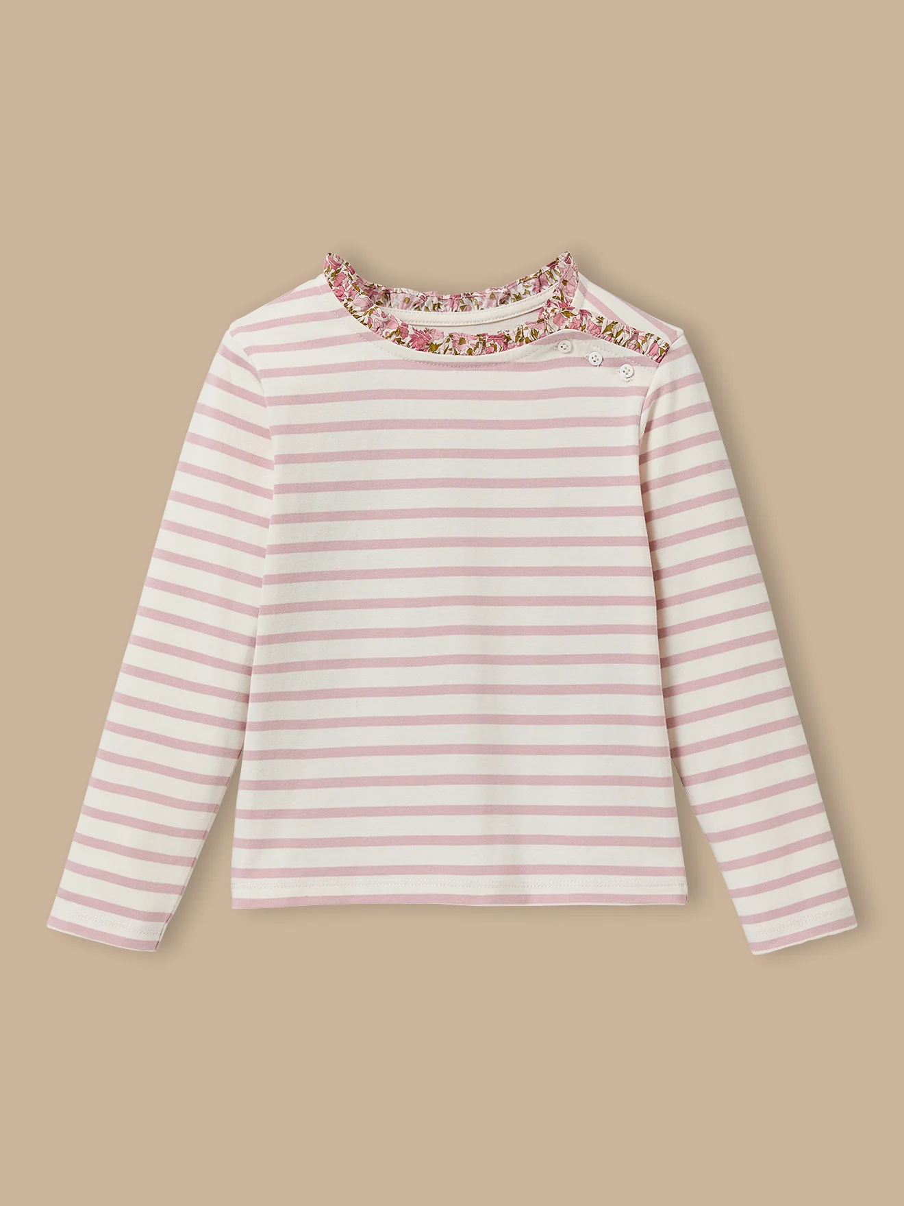 Mädchenshirt im Matrosenlook mit Liberty®-Stoff