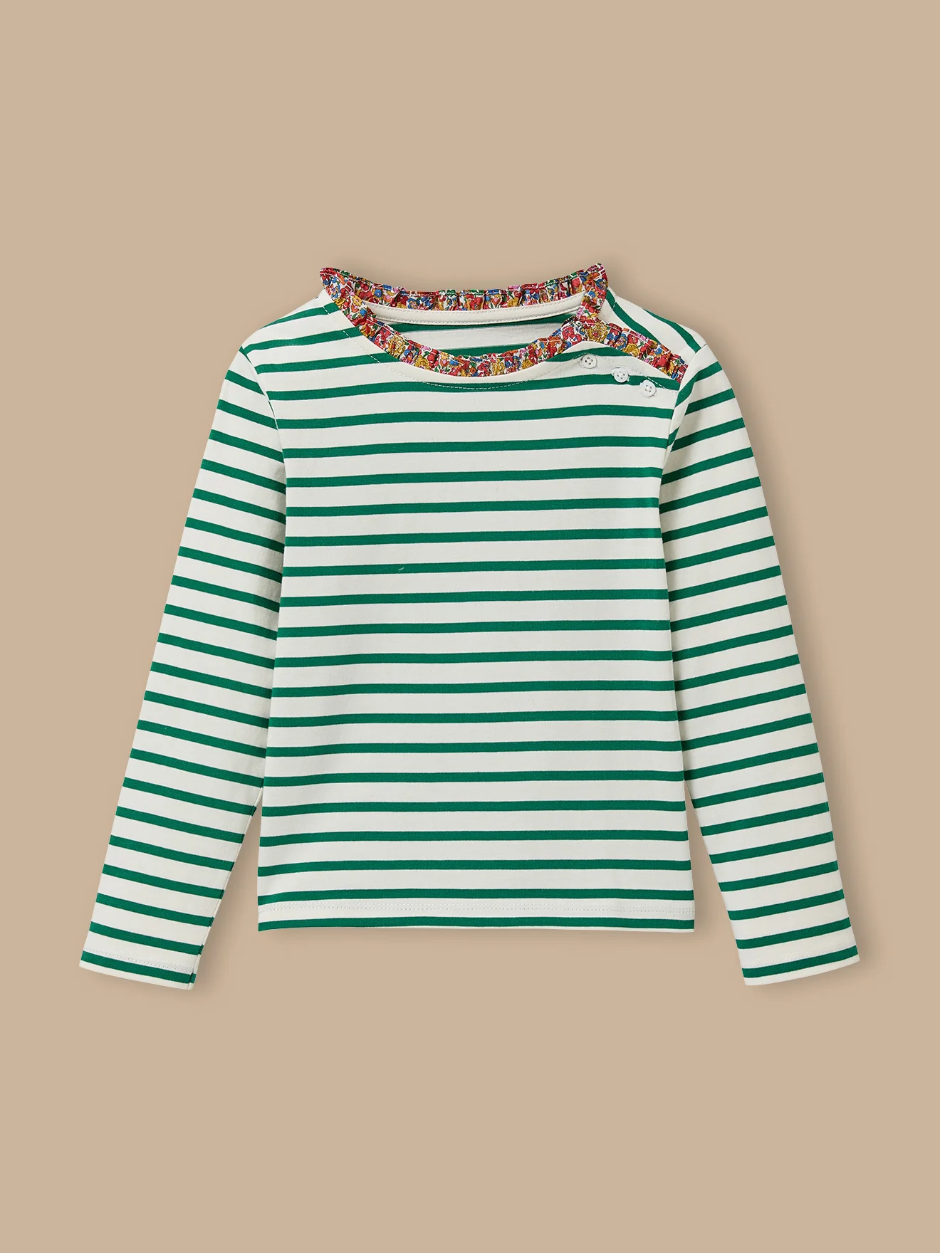 Mädchenshirt im Matrosenlook mit Liberty®-Stoff