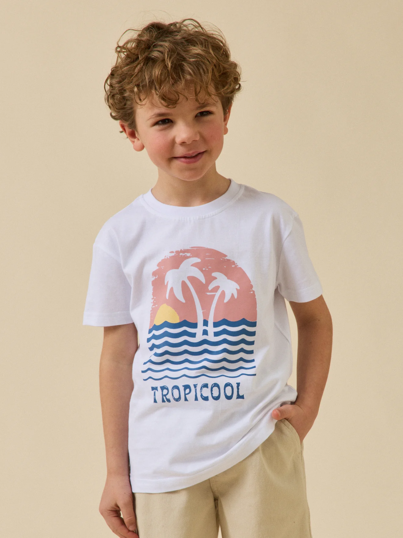Jungen-T-Shirt « Tropicool » – Bio-Baumwolle