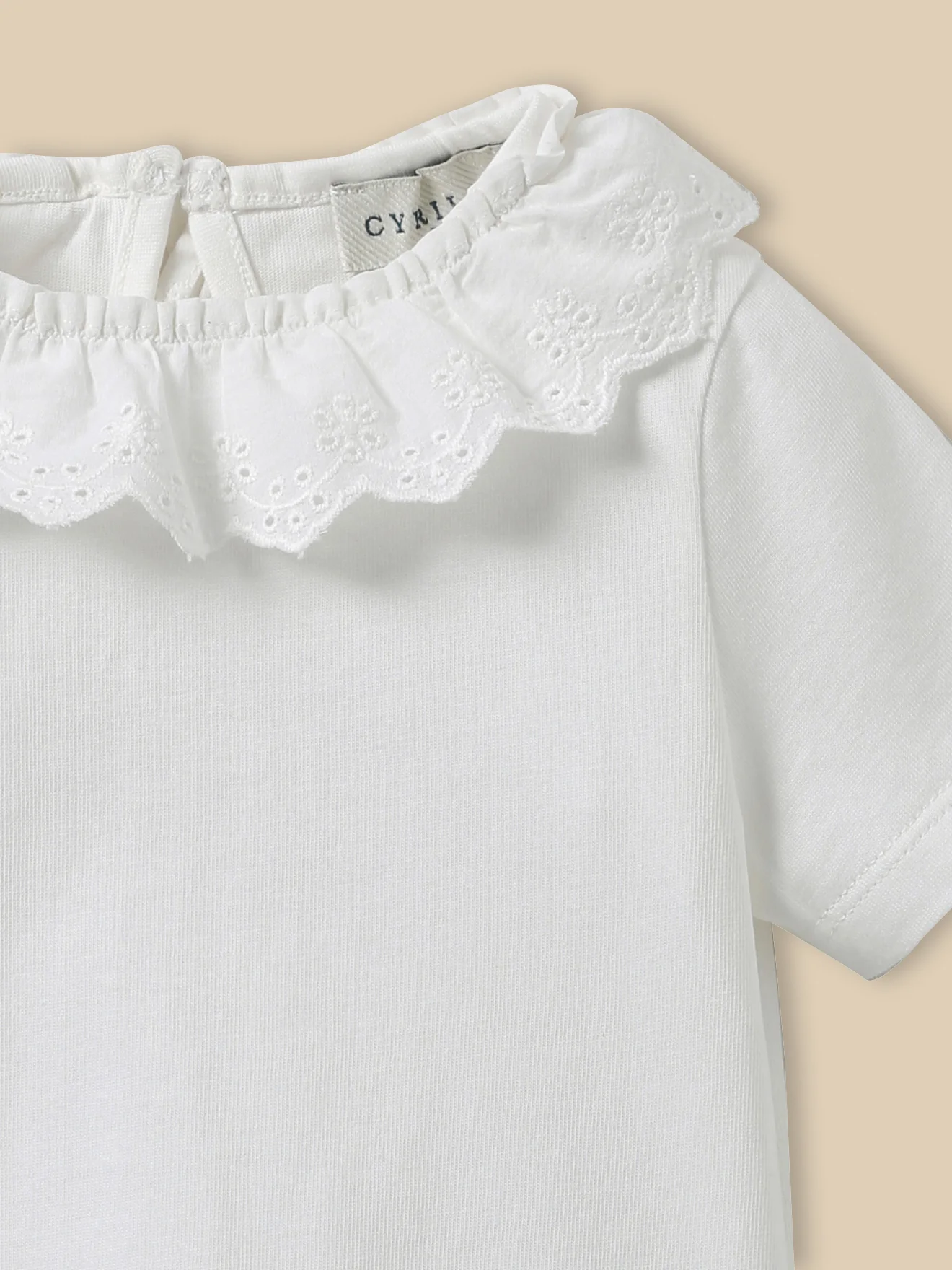 T-Shirt mit raffiniertem Kragen - Bio-Baumwolle, Baby - Image 3
