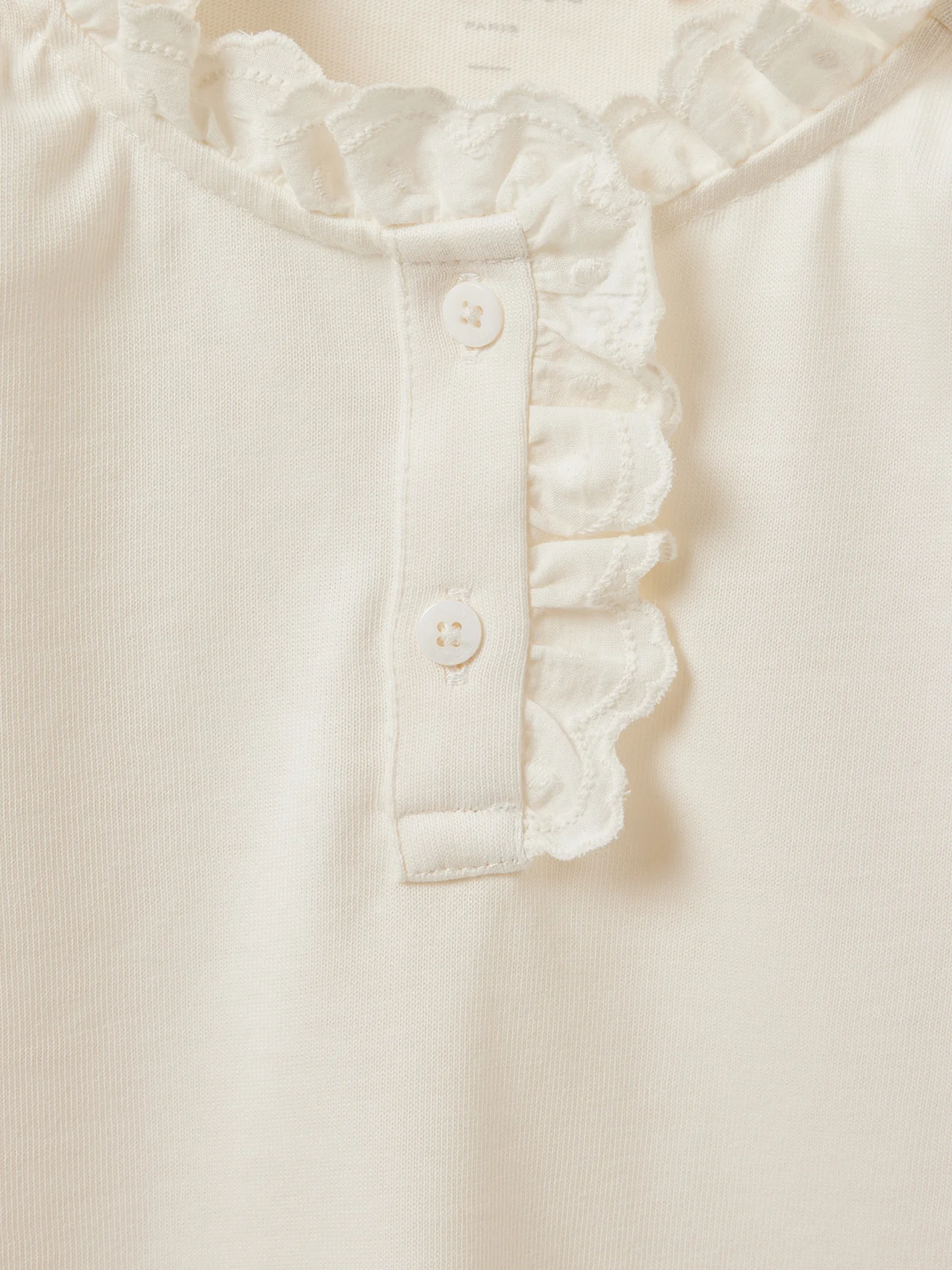 Mädchen-Shirt mit Stickerei und Stehkragen – Bio-Baumwolle - Image 3