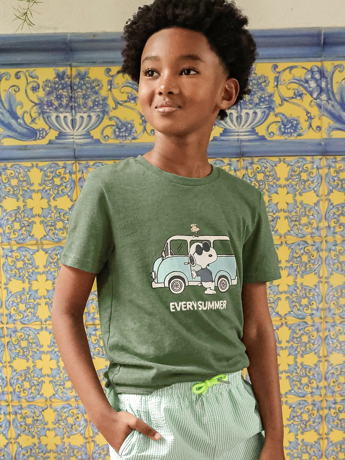 Kinder T-Shirt Cyrillus X PEANUTS™ – Snoopy-Kollektion - Image 2