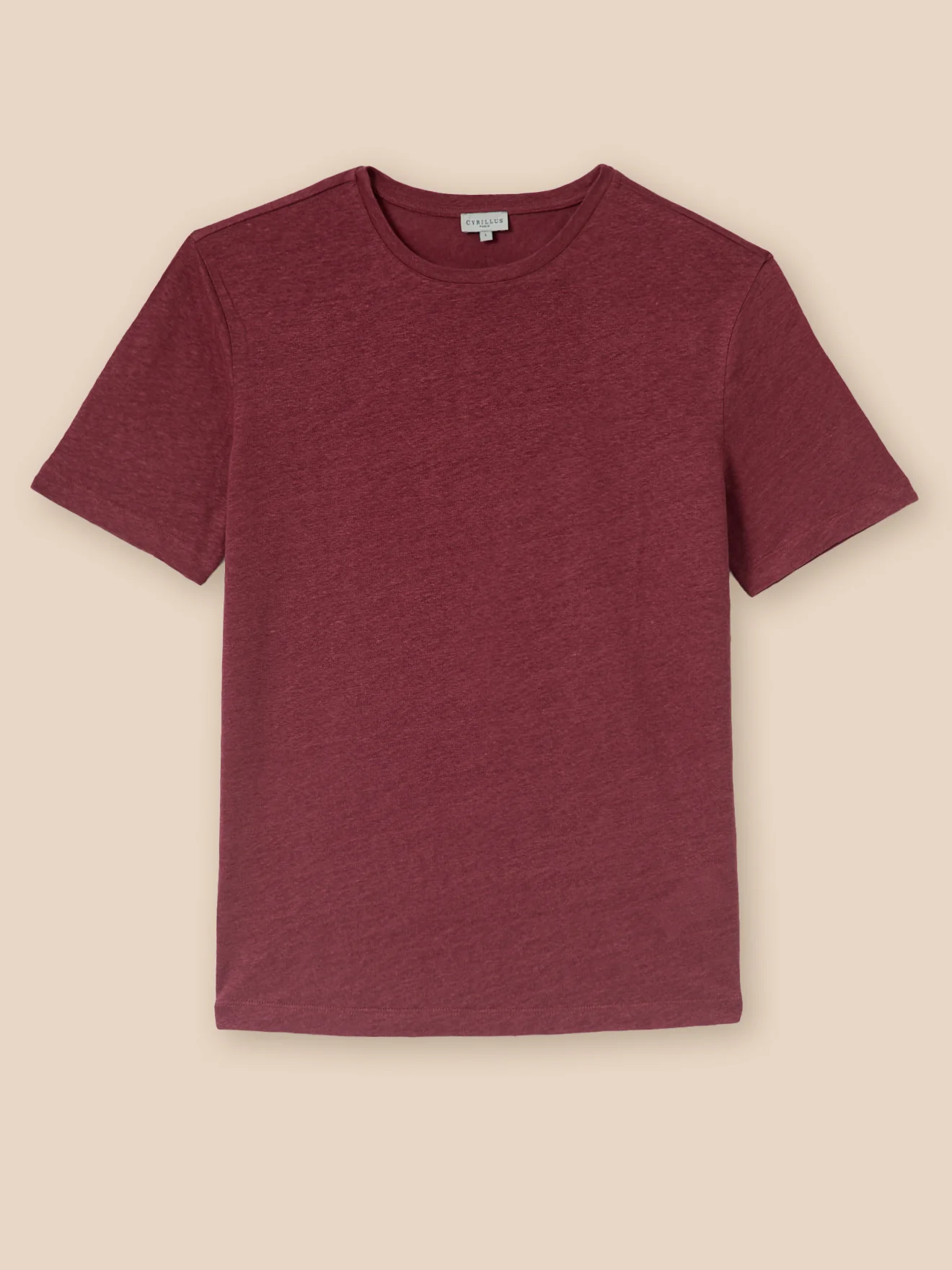 Herren T-Shirt aus Leinen mit rundem Halsausschnitt