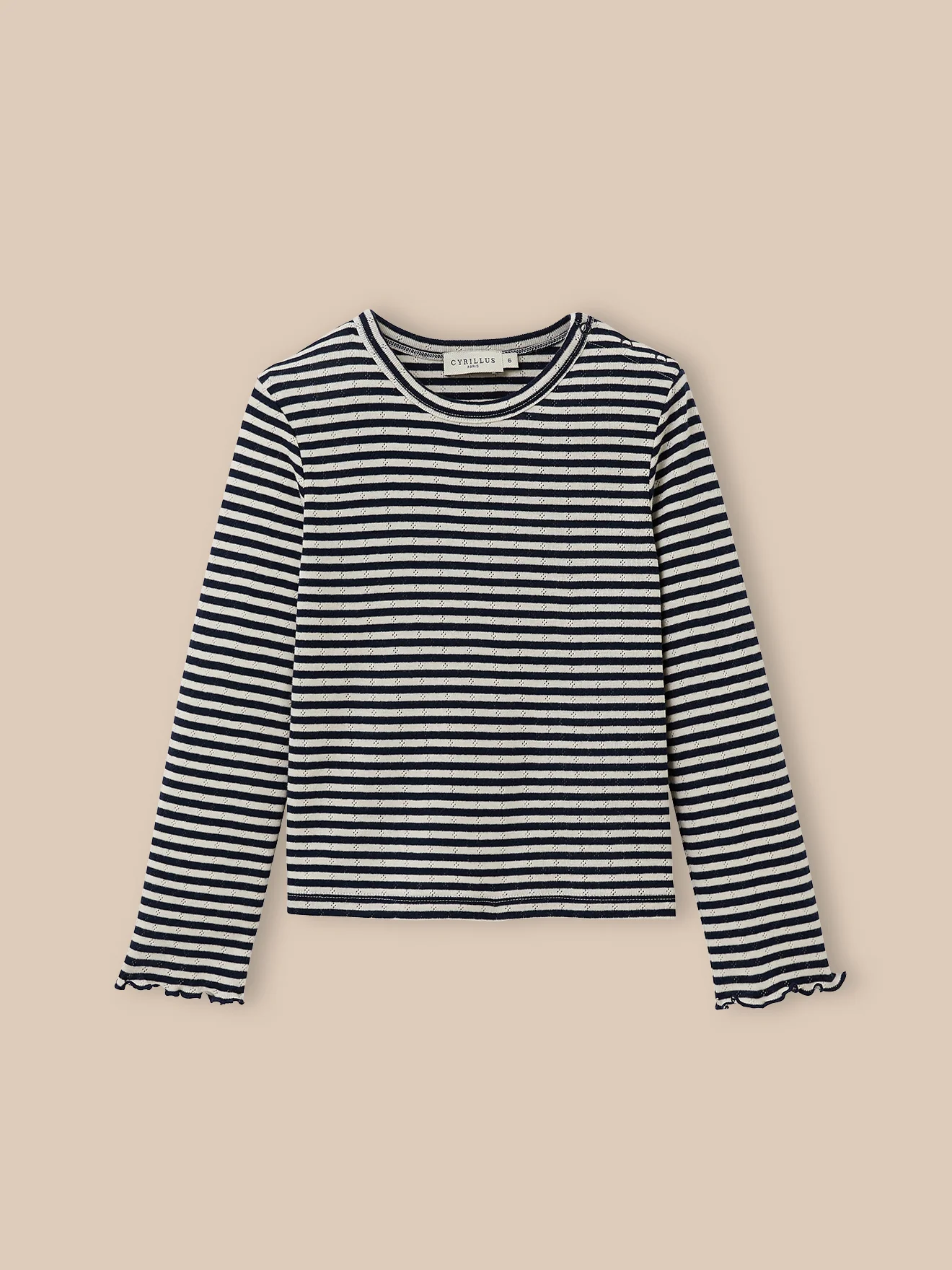 Mädchen-Shirt mit Lochmuster – Bio-Baumwolle - Image 6