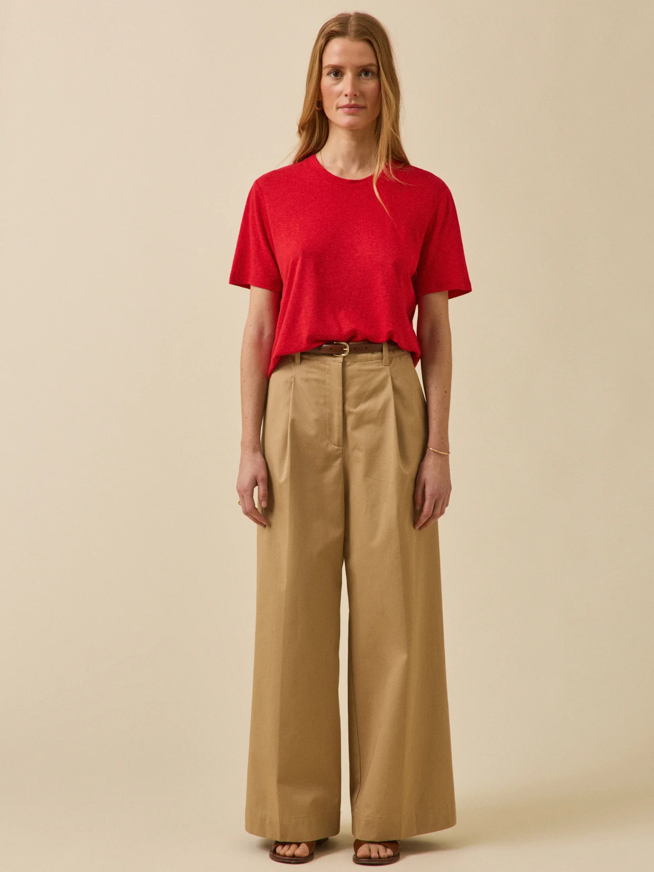 Damen-T-Shirt aus Leinen und Viskose - Image 4