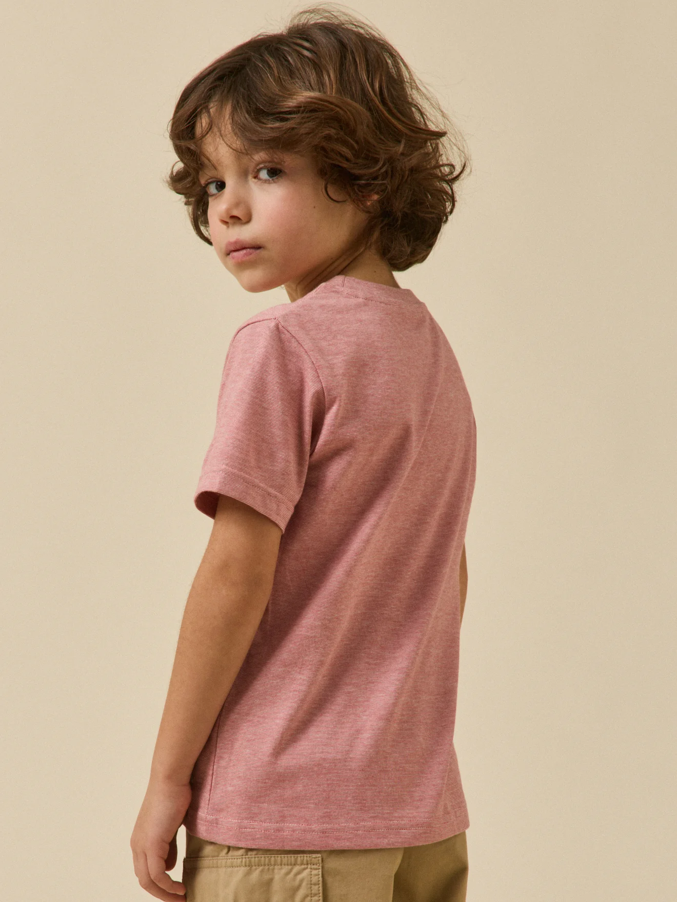 Jungen T-Shirt mit Streifen – Bio-Baumwolle - Image 2
