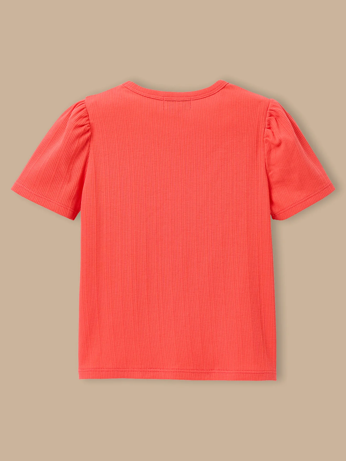 Mädchen T-Shirt aus Rippstrick – Bio-Baumwolle - Image 2