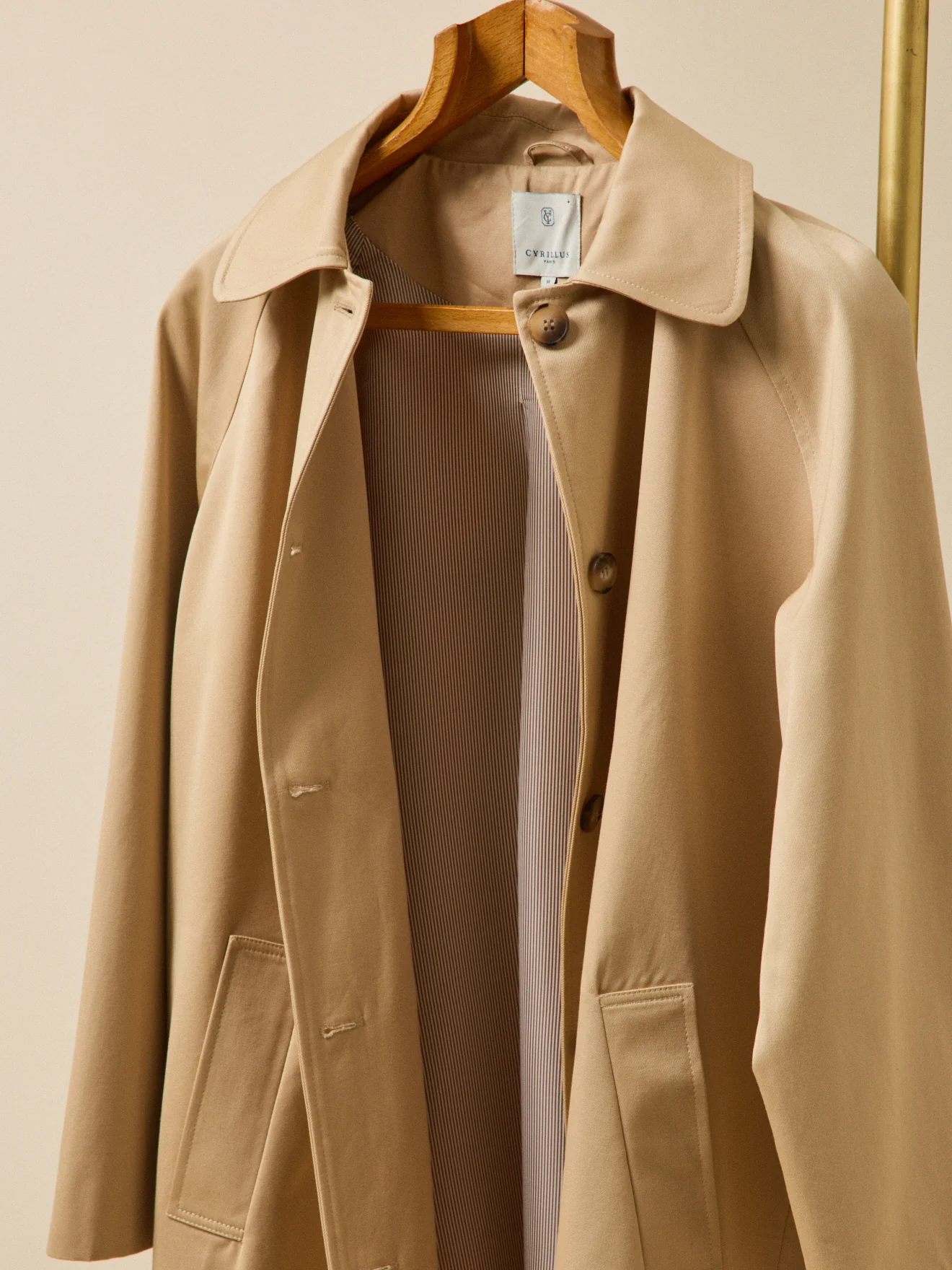 Langer Damen-Trenchcoat aus Bio-Baumwolle - Image 10