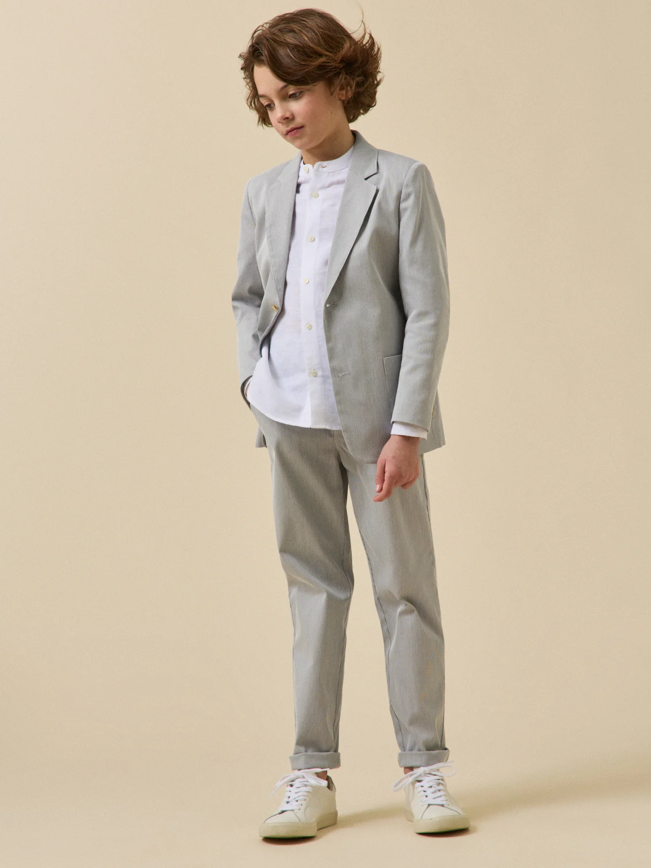 Jungen-Anzugjacke mit Streifen – Kollektion für Festtage und Hochzeiten - Image 23
